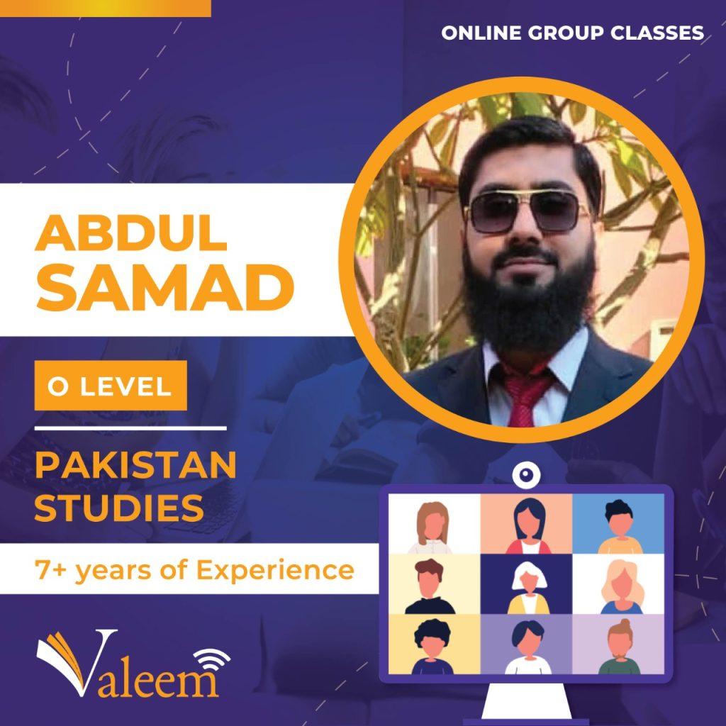 Cambridge O Level Pakistan Studies (2054) VALEEM