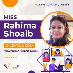 Cambridge O-Level Urdu Ms-Rahima-Shoaib